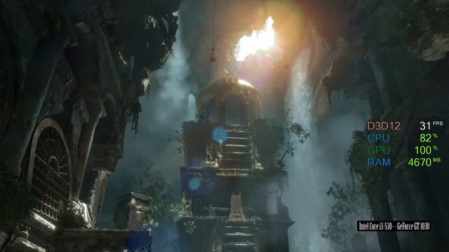 $75 PC + GeForce GT 1030 -- Intel Core i3-530 -- Rise of the Tomb Raider Benchmark смотреть онлайн