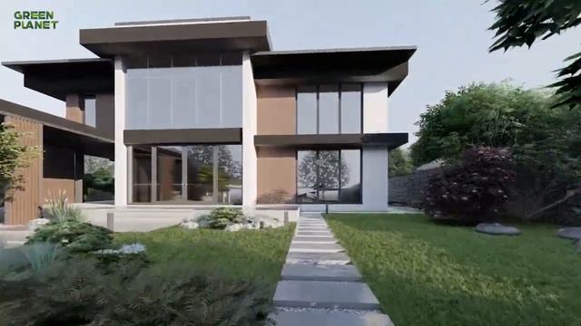 Green Planet. Лужки. Дневная визуализация. Ландшафтный проект. смотреть онлайн