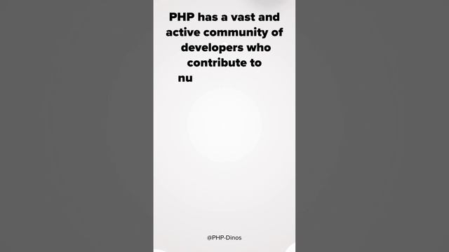 #PHP language hast vast and active community of developers funny facts