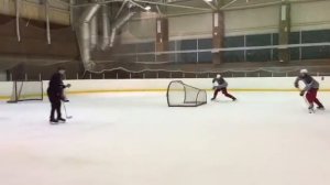 Бросковая тренировка хоккеистов. Моделирующие упражнения.