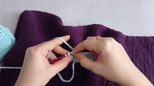 Бактус спицами без расчетов / лицевой гладью