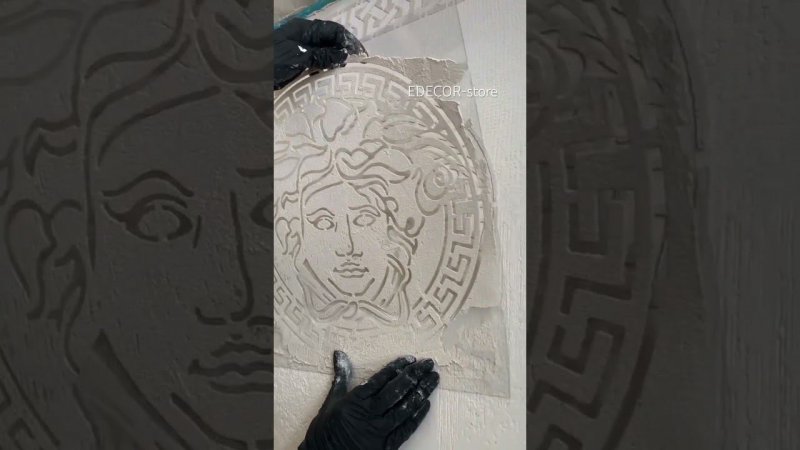 Многоразовые трафареты для стен от EDECOR. Справится даже новичок!