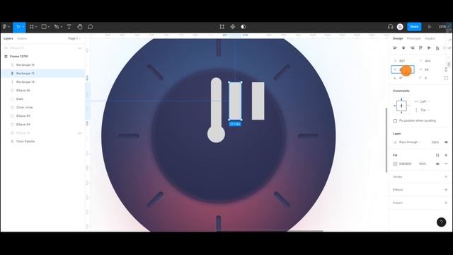 Figma Tutorial | Clock UI Design Tutorial смотреть онлайн