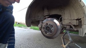 Устраняем стук колодок лексус gs300, Японцы до такого не дадумались)))