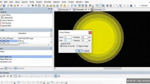 creating via arrays in AWR design environment