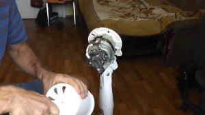 Ремонт корпуса вентилятора с помощью пластикового ведра
