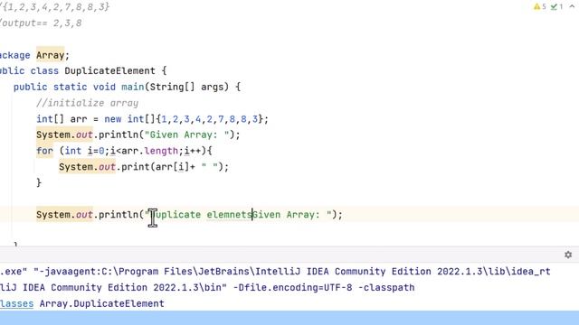 Java Program To Find Duplicate Elements in Array | #Java Programming #java #javaprogramming #array