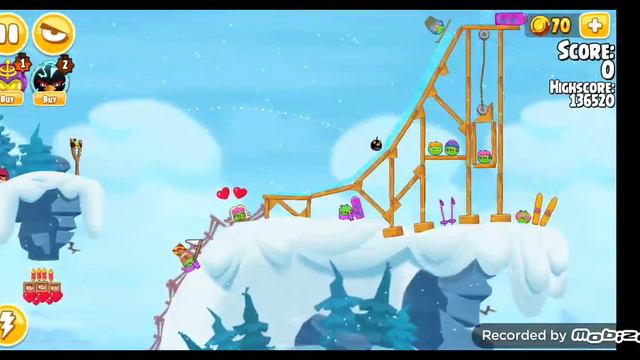 Angry Birds Seasons - Ski Or Squeal - 1-1 - Bomb collapes ski building - Phone Gameplay смотреть онлайн