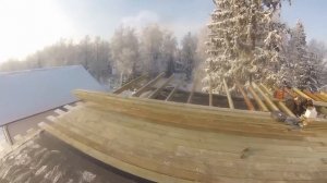 Односкатная крыша своими руками  Уклон 9 градусов. Прошло 5 лет и крыша очень хорошо себя чувствует