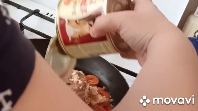 Макароны с тушенкой и овощами. Ужин на скорую руку#макароныстушенкой#макароны#кухнярецептов#