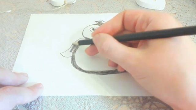 Быстрый рисунок для новичка. Рисунок пингвина.//penguin смотреть онлайн