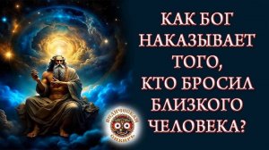 Как Бог наказывает того, кто бросил близкого человека?