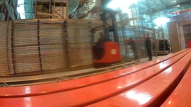Демонтаж паллетных стеллажей