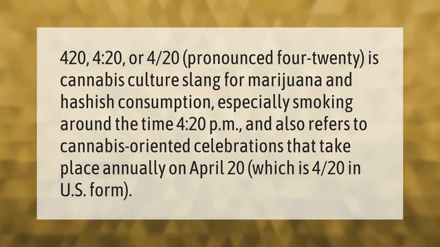 What is the meaning behind 420? смотреть онлайн