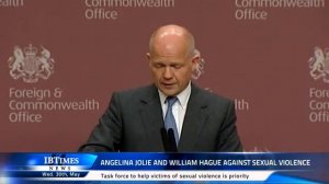 Angelina Jolie and William Hague against sexual violence