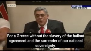 Golden Dawn leader Mr. Mihaliolakos' speech after the May 2012 Greek elections