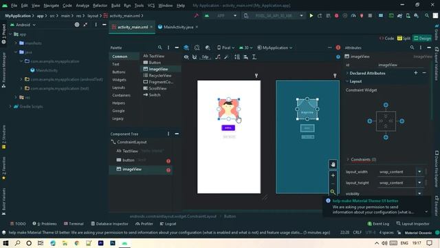 Use of XML & JAVA | Android Development tutorial in Hindi #2