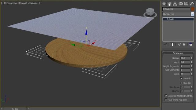 3D Max Моделирование скатерти (Cloth Reactor)