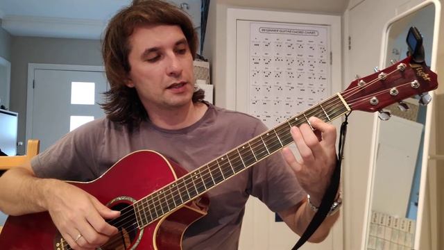 Как научиться ставить малое баррэ на примере аккордов D и Am смотреть онлайн