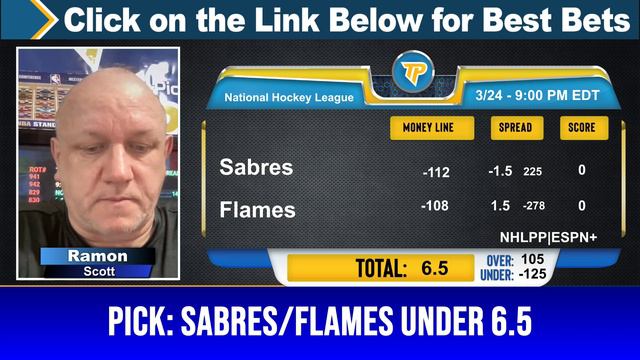 3 FREE NHL Picks and Predictions on NHL Betting Tips by Ramon Scott, Sunday 3/24/2024
