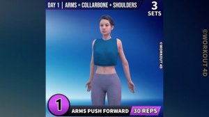 DAY 1 OF 6  | LOSE ARMS FAT + DEFINE COLLARBONE + GET GIRLY SHOULDERS