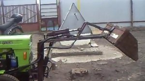 ПЕРВЫЙ ПОДЪЕМ САМОДЕЛЬНОГО КОВША