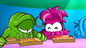 Мультик про липучек Стикиз. ВЕЧЕРИНКА С ПИЦЦЕЙ  \ Stikeez PIZZA PARTY