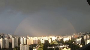 13 ударов молнии за секунду! Гроза в Москве 26.07.2022.