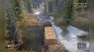 SnowRunner. Мэн. Низина. Завал у производства.