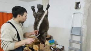 После охоты на бобра. Тестим Якутский нож. Смотрим что творит пуля ШШ.