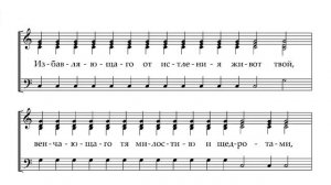 1-й антифон, архим. Матфей. Тенор (3-й голос)