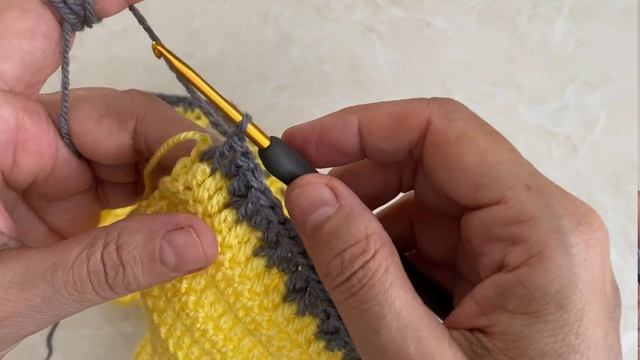 Tığ işi Waffle Model Bebek Yeleği  Erkek Bebek Yelek  Kız Bebek Yeleği  3-6 ay