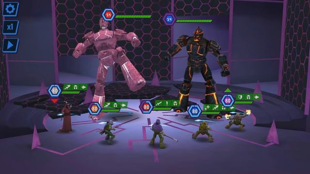 TMNT Legends - All Vision Quest Turtles + Splinter vs All Bosses смотреть онлайн