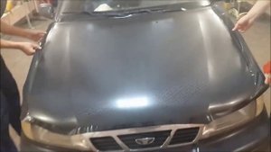 Оклейка капота пленкой 4D карбон TeckWrap