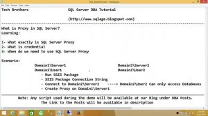 SQL Server DBA Tutorial 128-What is Proxy in SQL Server