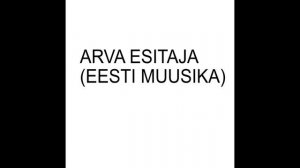 arva esitaja