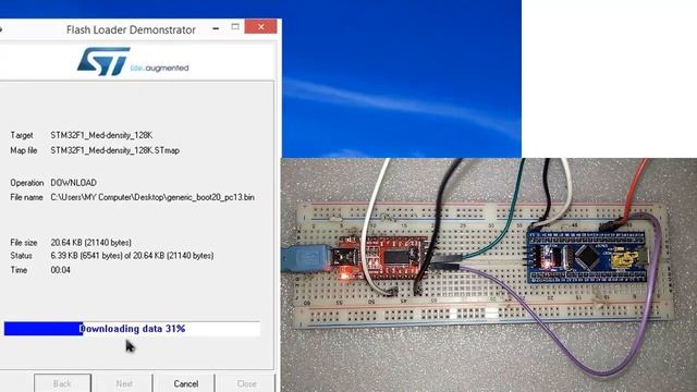STM32 Bootloader | Programming STM32F103C via USB Port