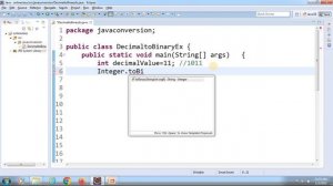 Decimal to Binary conversion in java | How to convert a decimal number into binary in Java