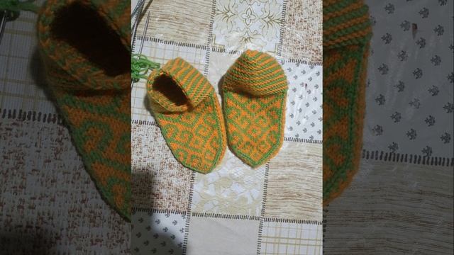 вязание тапочки взрослых