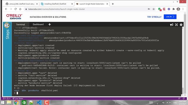 skaffold example for dev environment смотреть онлайн