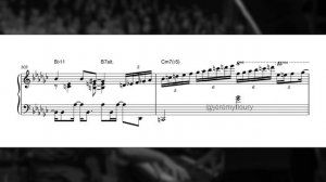 Round Midnight by Michel Petrucciani   Live in Stuttgart transcription