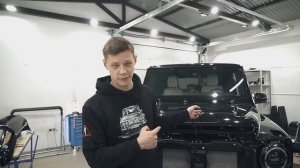 Оклейка зон риска MB GClass и полная оклейка в виниловую плёнку AUDI A5