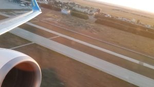HD Взлёт из Борисполя Boeing 737-900 (или 737-800) + закат