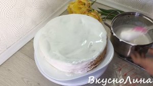 Декор "Медовика" /Простой декор торта / Украшение торта глазурью из маршмеллоу  / Украшение Медовик