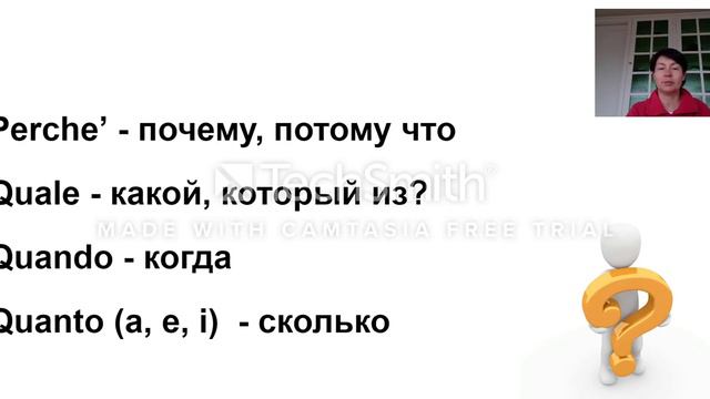 Вопросительыне слова итальянского языка смотреть онлайн