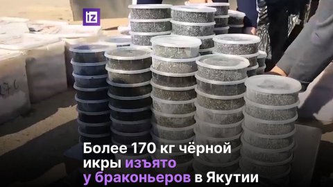 174 кг черной икры изъяли правоохранители в Якутии