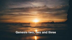 Genesis 2:2-3 minus one