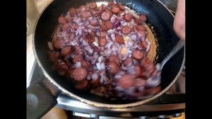 МАКАРОНЫ с копчеными колбасками в томатно-сливочном соусе, невероятно вкусные макарошки!