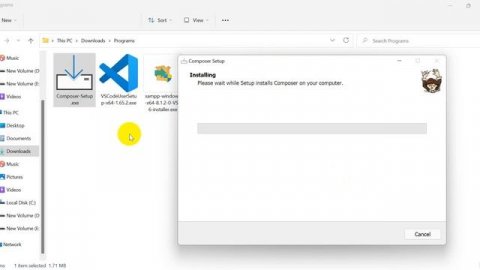 How to Install composer, Visual Studio Code Editor (vs code 2023)