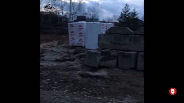 двухэтажный дом из газобетон / начало строительства /дом из газобетона / смотреть онлайн